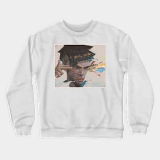 The colorful headshot Crewneck Sweatshirt